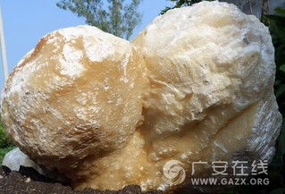 四川华蓥山发现巨大冰洲石晶体 晶莹剔透 图
